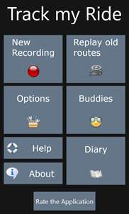 A route tracker. Jog, bike, ski or drive screenshot 1
