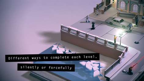 Screenshot: Different ways to complete each level, silently or forcefully