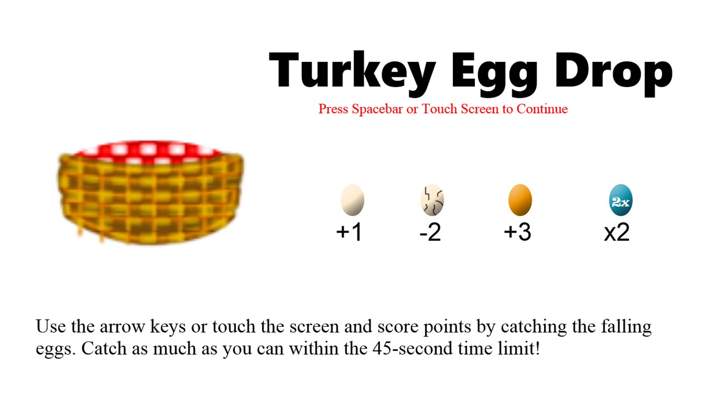 #2. Turkey Egg Drop (Windows) Podle: Akshat Keshan