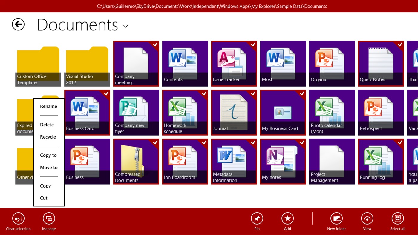 #5. My Explorer (Windows) 作者: Guillermo Rueda