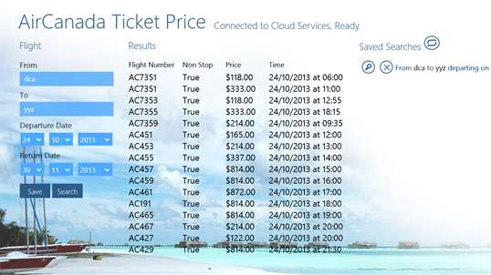 Air Canada Ticket Price screenshot 2