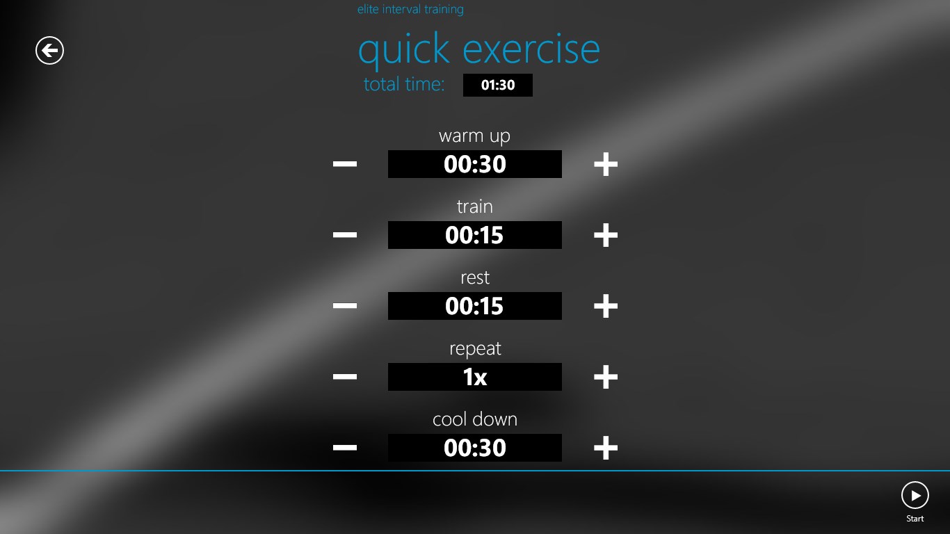 Elite Interval Training screenshot