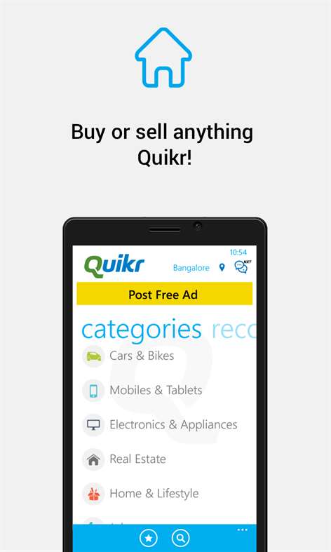 Quikr - Buy & Sell Screenshots 1