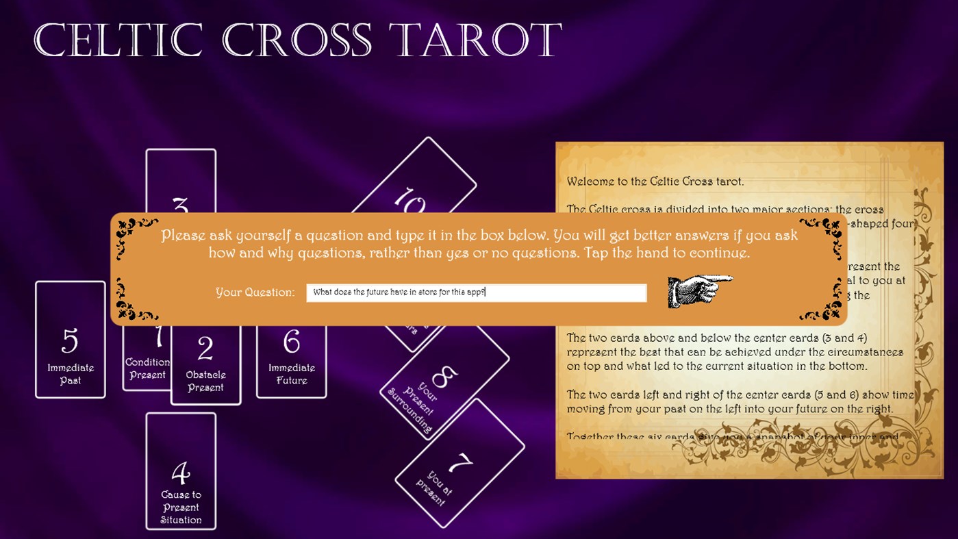#1. Celtic Cross Tarot (Windows) Bởi: TechPreacher