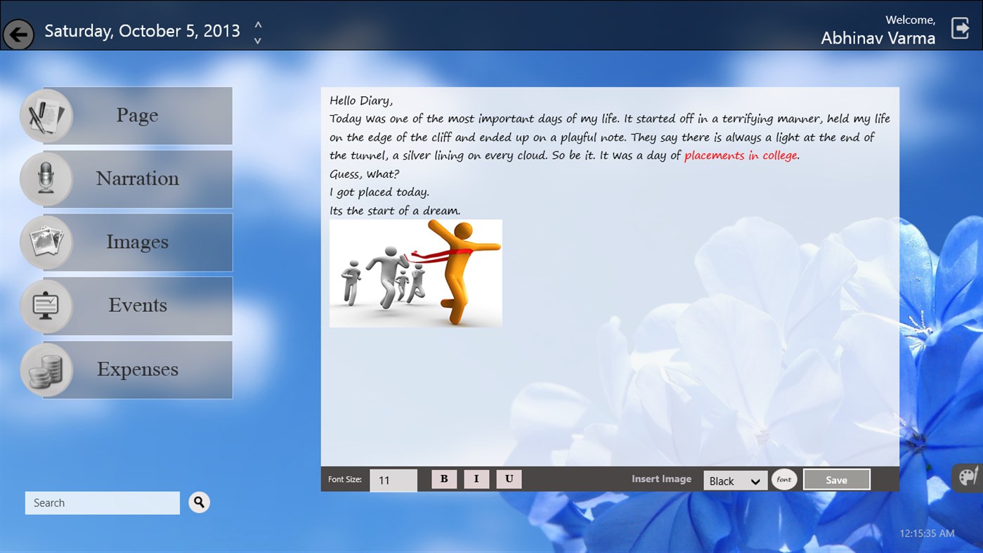 #3. Digital Diary Pro (Windows) 由: Abhinav Tipirisetty