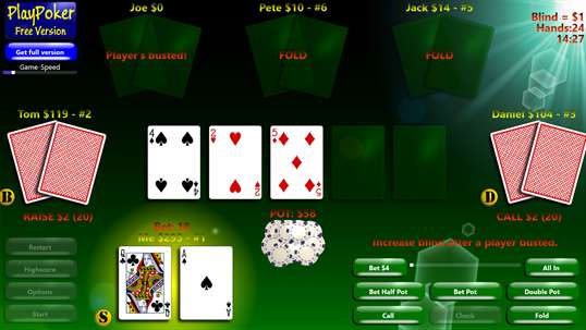PlayPoker - Texas Hold'em - Free Version screenshot 1