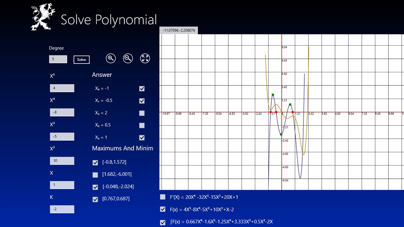 #3. Solve Polynomial Equation (Windows) Podle: Cesar Berard