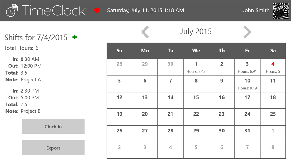 Timeclock - Official app in the Microsoft Store
