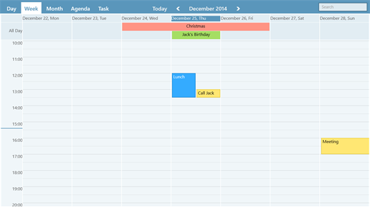 WinPIM Calendar screenshot 1