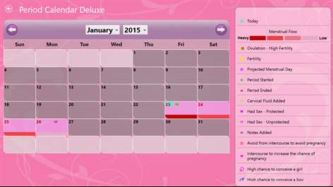 Period Calendar Deluxe Screenshots 2