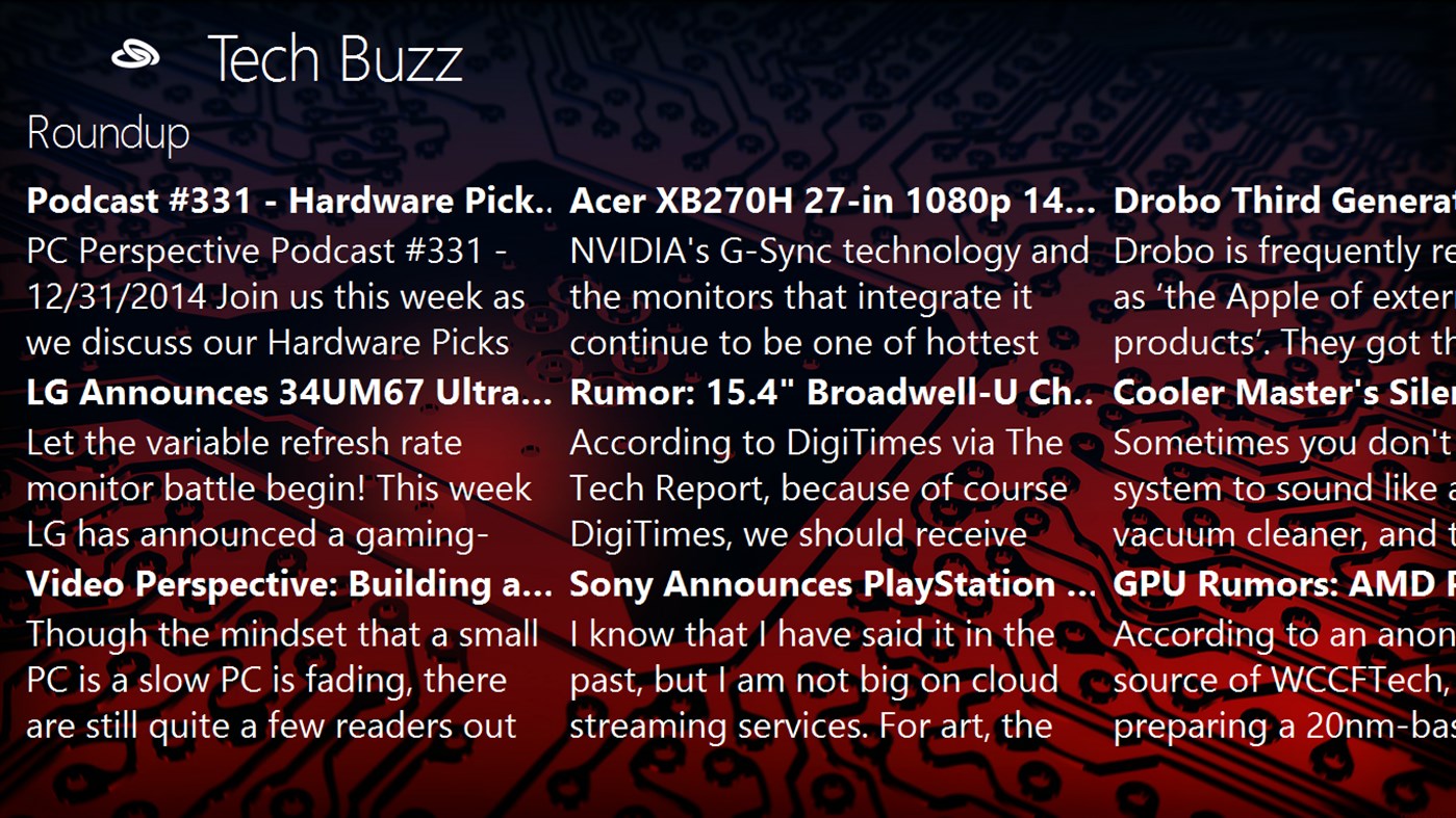 #4. Tech Buzz (Windows) Bởi: DVANA