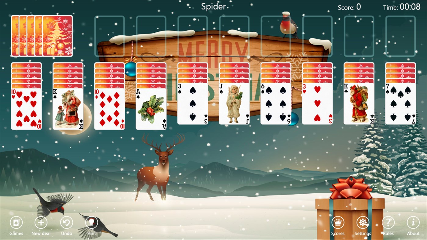 #3. Christmas Time Solitaire (Windows) 由: TreeCardGames