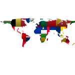 Värld Nationsflaggor
