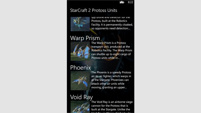 starcraft 1 protoss units