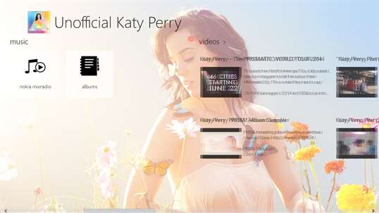 Unofficial Katy Perry screenshot 2