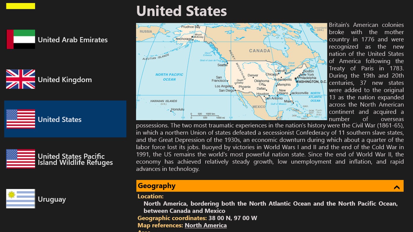 #1. World Factbook Essentials (Windows) 来自: Jut Works