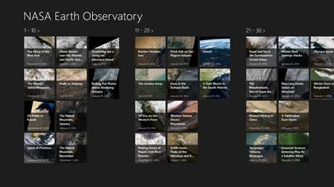NASA Earth Observatory Screenshots 1