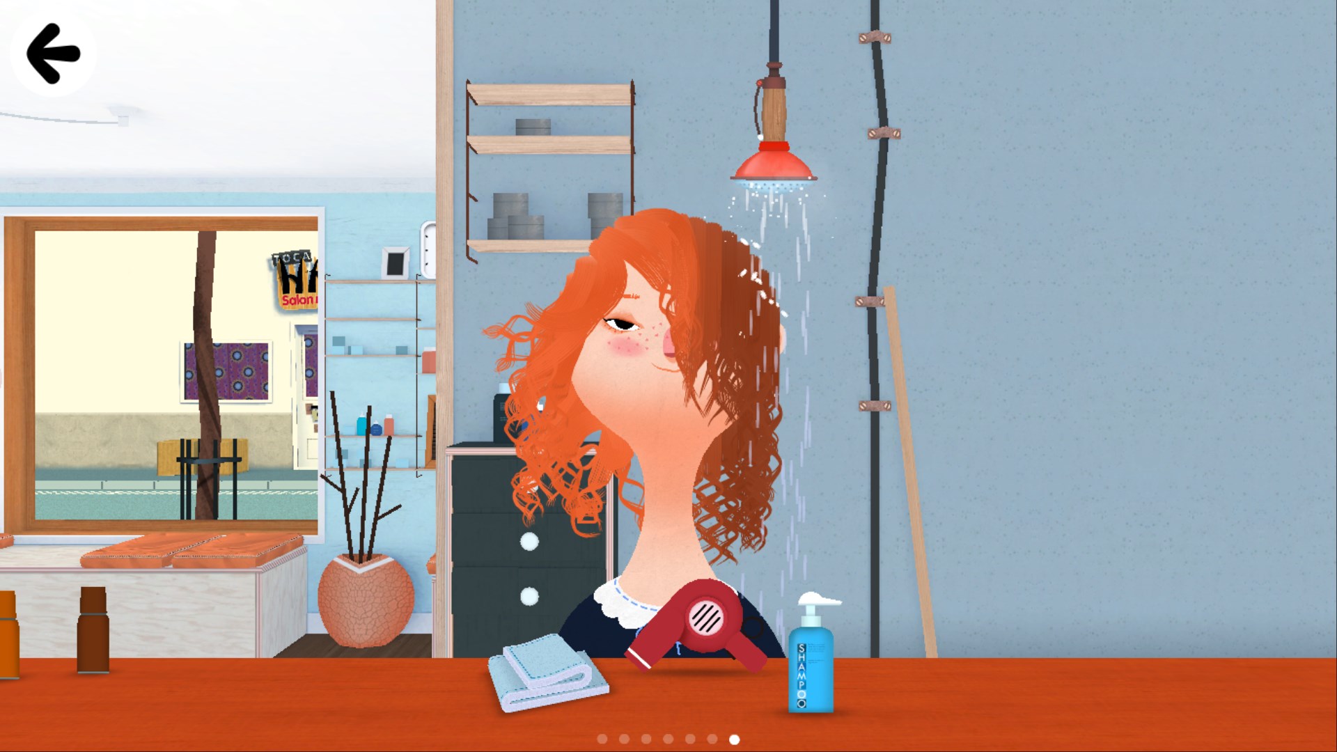 Fun Salon Features: Rinsing, Washing & Blow-Drying