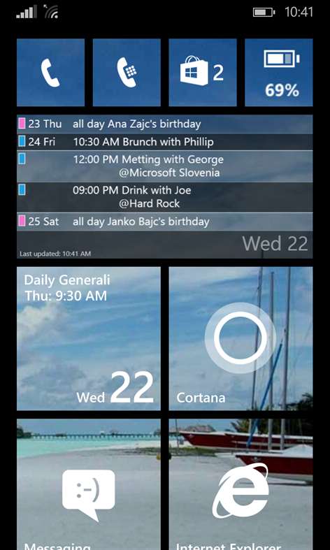 Live Tile Agenda Screenshots 2