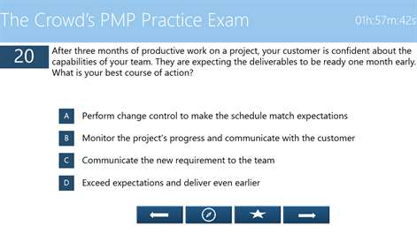 PMP Exam Practice Screenshots 1