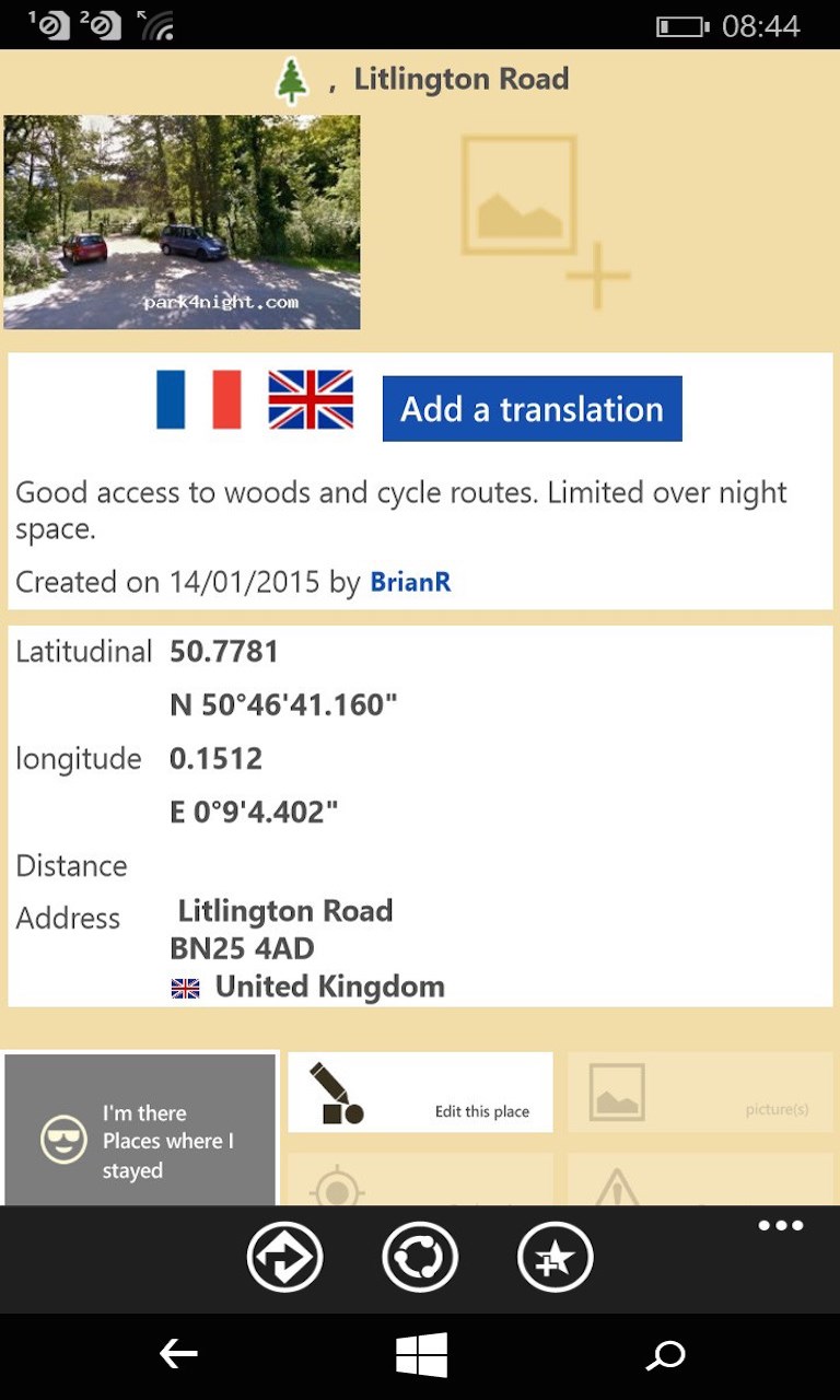 Get Park4night Camping Car Et Van Microsoft Store