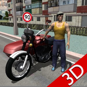 Russian Moto Race the Traffic