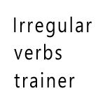 Irregular verbs trainer