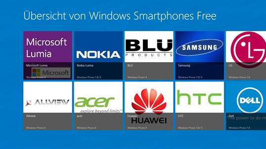 Übersicht von Windows Smartphones Free screenshot 1