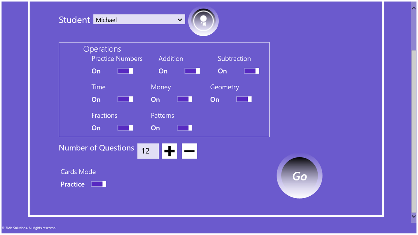 #1. Math Flashcards Grade 1 (Windows) โดย: 3Mb Solutions