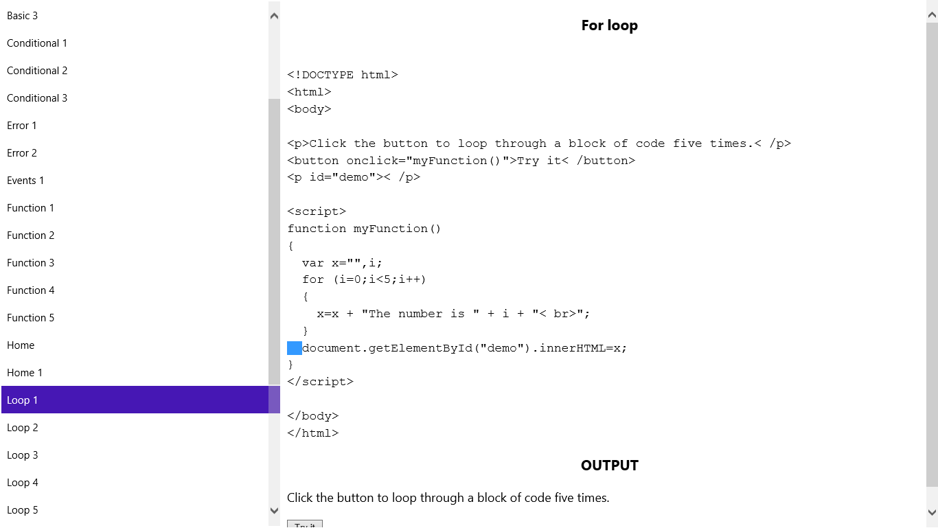 Javascript программа