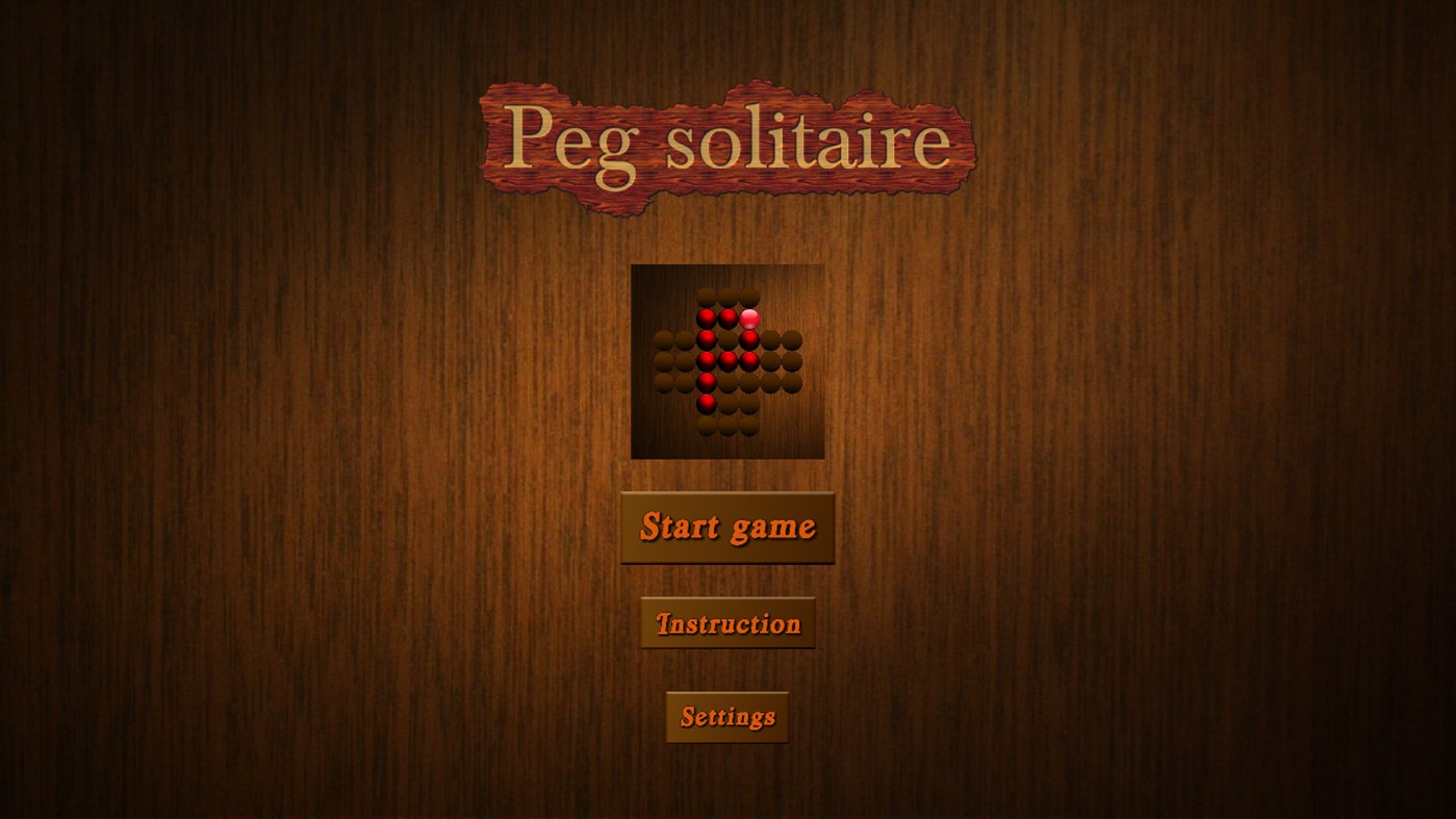 #1. Pegs solitaire (Windows) By: Aga_s
