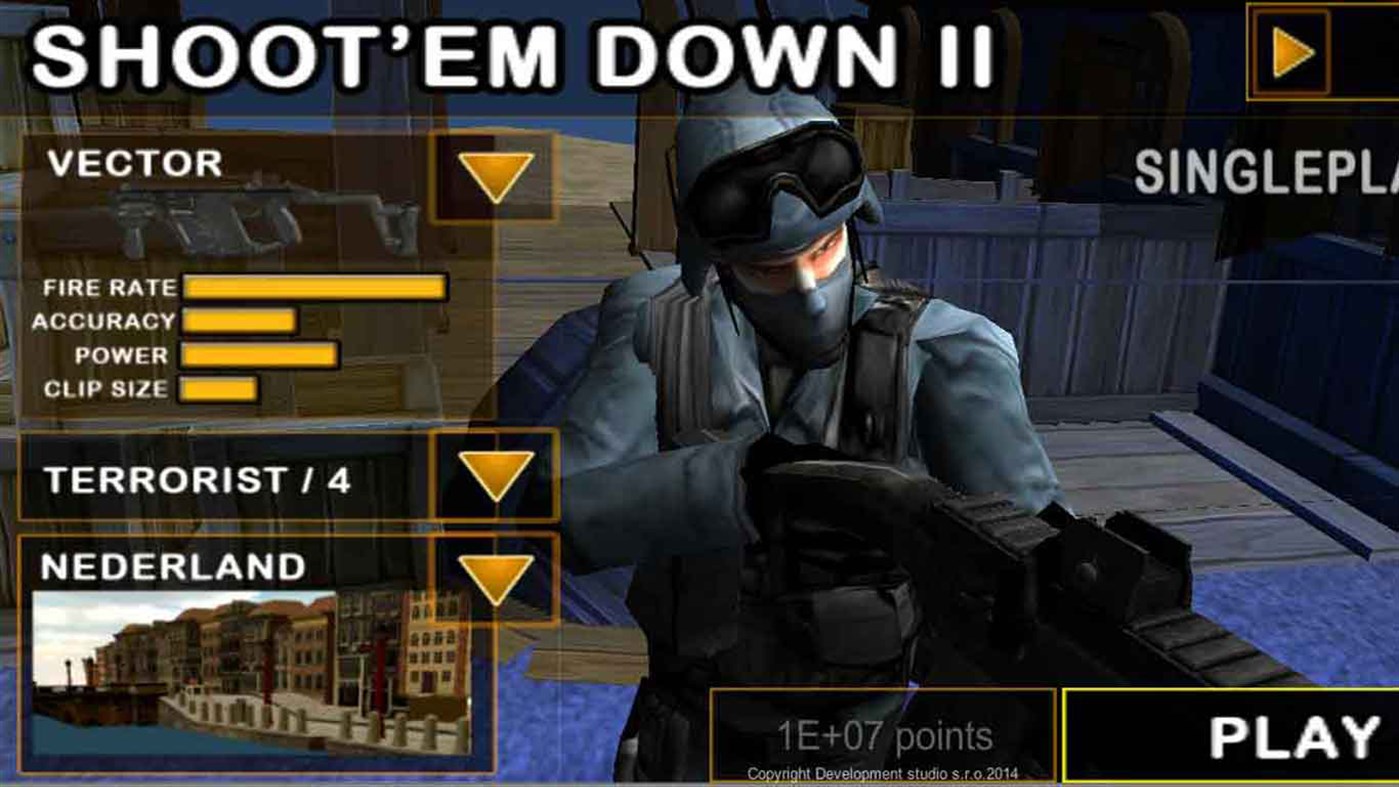 #1. Shoot`Em down 2: Shooting Game (Windows) By: Development studio s.r.o.