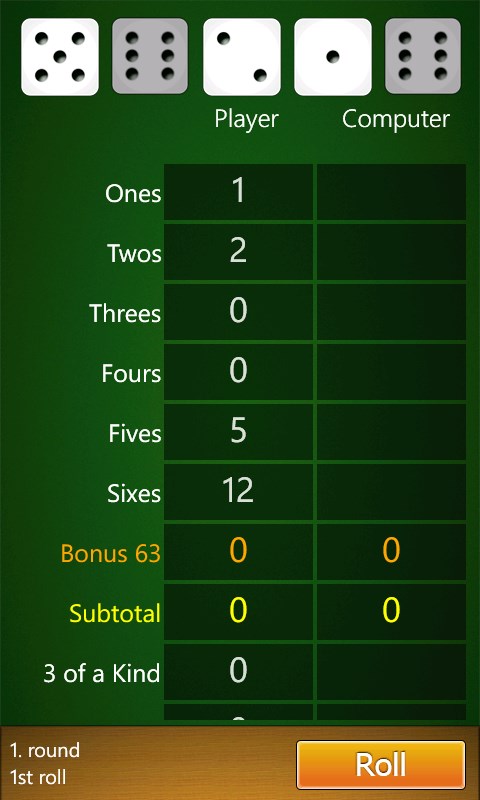 Imatge 3 Dice Poker Free windows