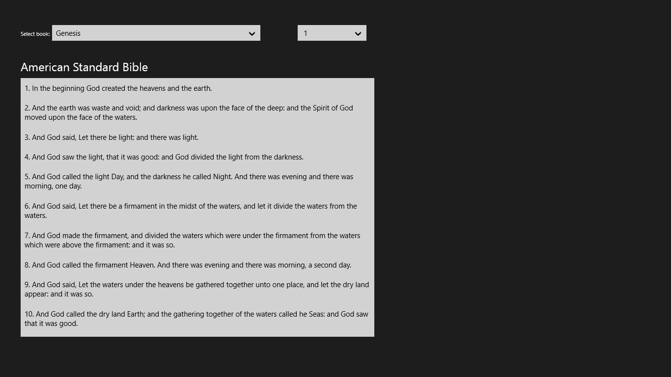 American Standard Bible screenshot