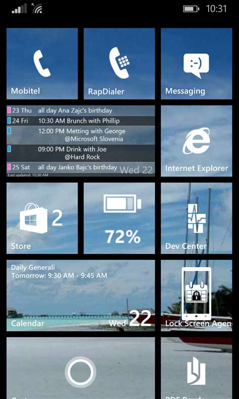 Live Tile Agenda Screenshots 1