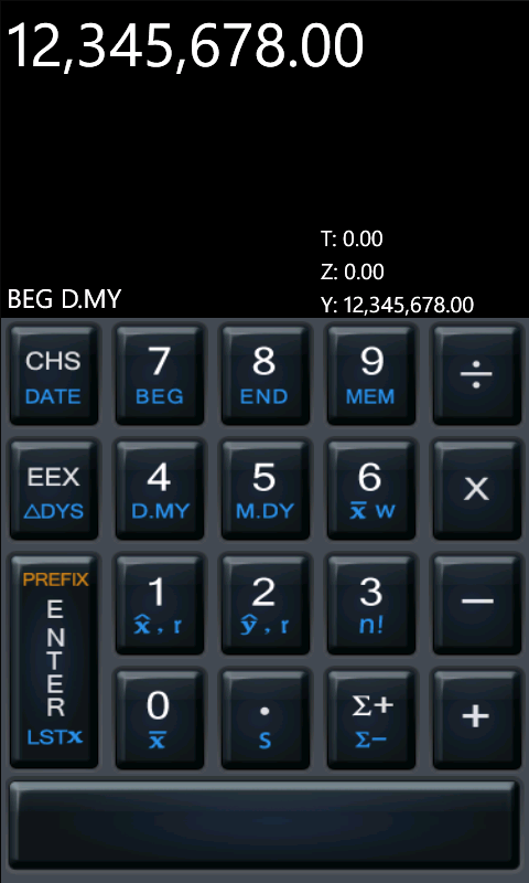 Captura 1 12C Financial Calc windows