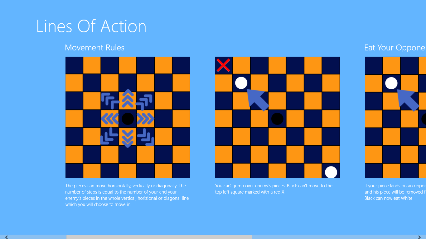 Captura 3 Lines Of Action windows