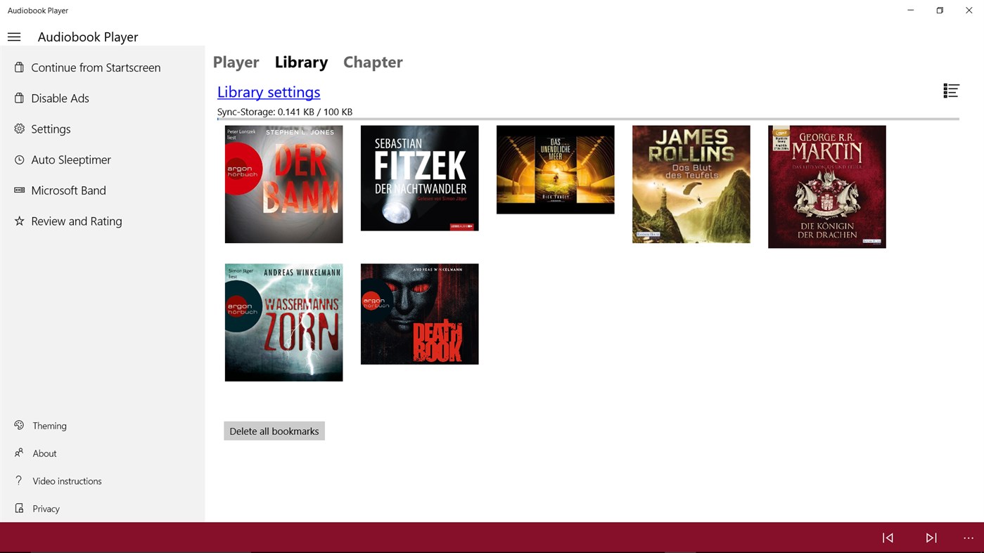 #2. Audiobook Player (Windows) Με: Chris Spettmann Software
