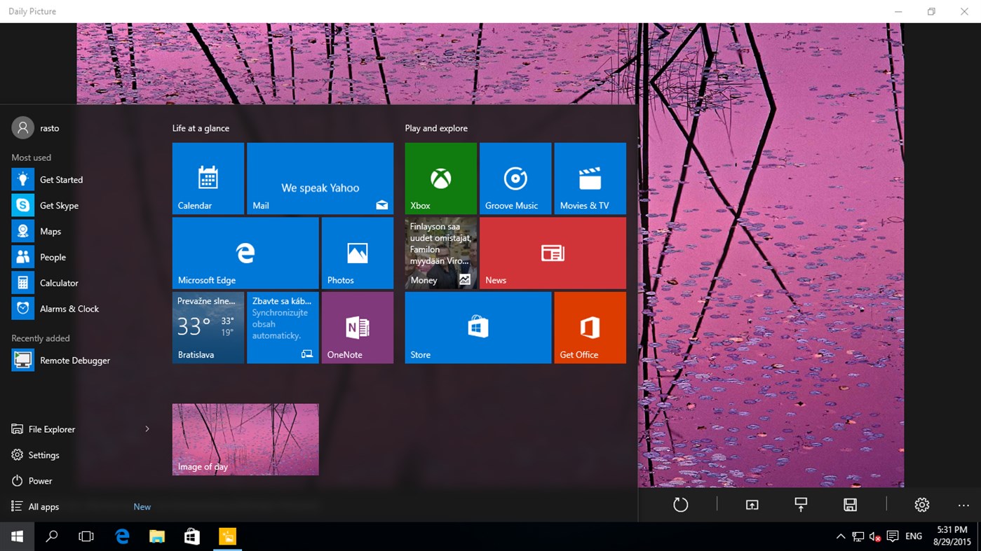 #3. Daily Picture (Windows) di: Duracellko.NET