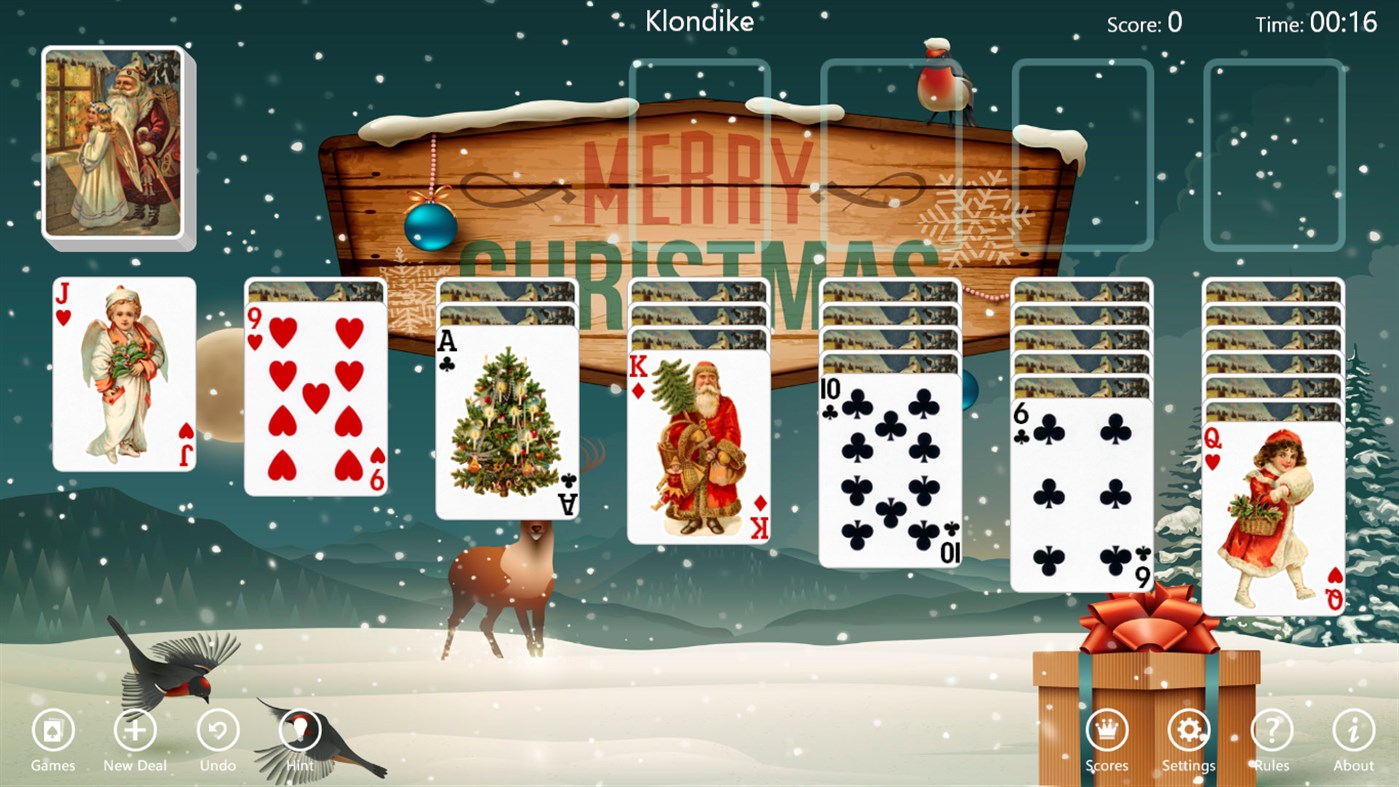 #1. Christmas Time Solitaire (Windows) 由: TreeCardGames