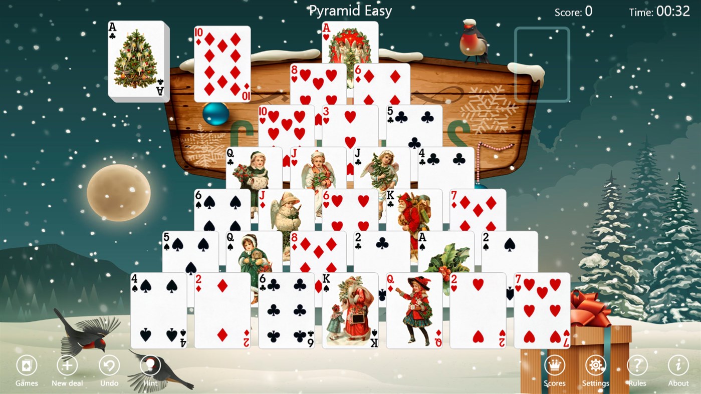 #2. Christmas Time Solitaire (Windows) 由: TreeCardGames